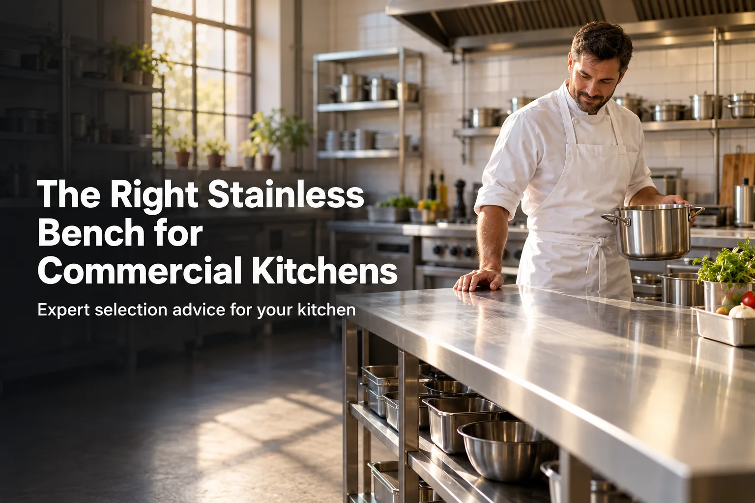 choosing a stainless bench for commercial kitchens